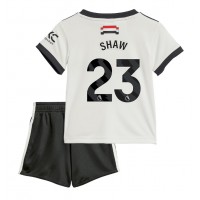 Manchester United Luke Shaw #23 Rezervni Dres za djecu 2024-25 Kratak Rukav (+ Kratke hlače)